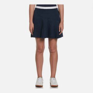 Original Penguin Women's Asymmetrical Pleated Skort Size 2 Navy Blue Golf Tennis